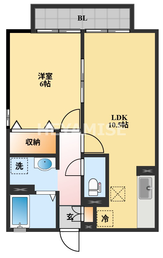 ヴィクトワールKⅠ棟の間取り