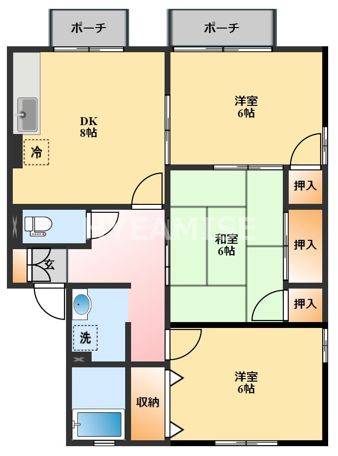 ヴァンベールHFの間取り