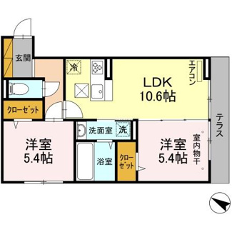 【間取り】 | エクレールⅡ