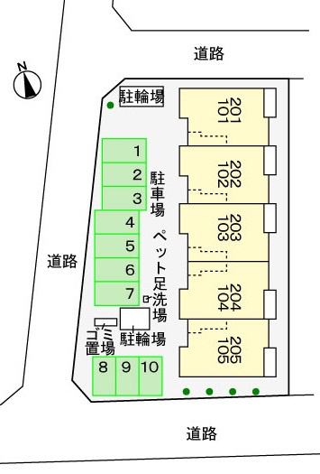 シャルールの区画図