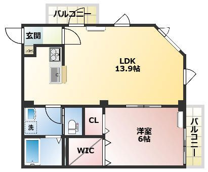 Ａｑｕａｍａｒｉｎｅアクアマリンの間取り