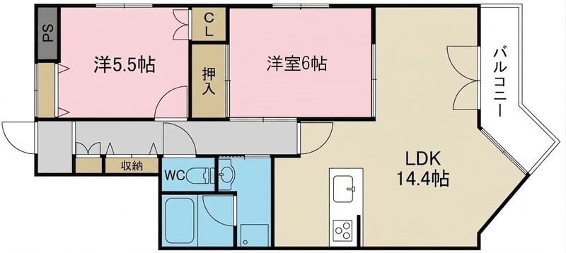 コーポ青山Ⅲの間取り