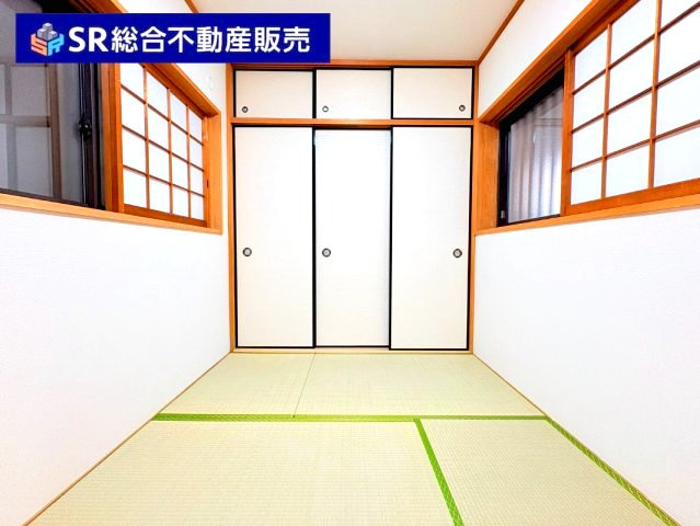 水走1丁目中古戸建の和室|1F　4.5帖。畳のある落ち着いた空間です！