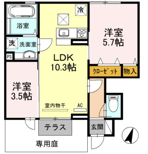 ウィット垂水Ⅱの間取り|☆神戸市垂水区　ウィット垂水Ⅱ☆