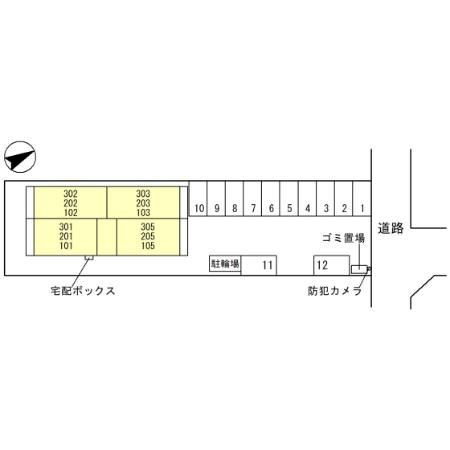 カノン蓮池の区画図