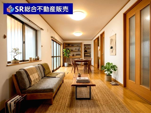 若江東町1丁目中古戸建の居間・リビング|リビングは広々12帖♪ご家族でゆったりとお過ごしいただける空間です！（家具はCGによるイメージです。）