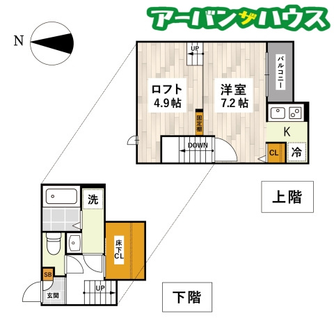 ADC倉敷YUNOの間取り