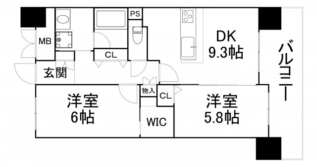 【間取り】 | ベリー海老江