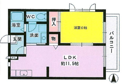 春日ハイツの間取り