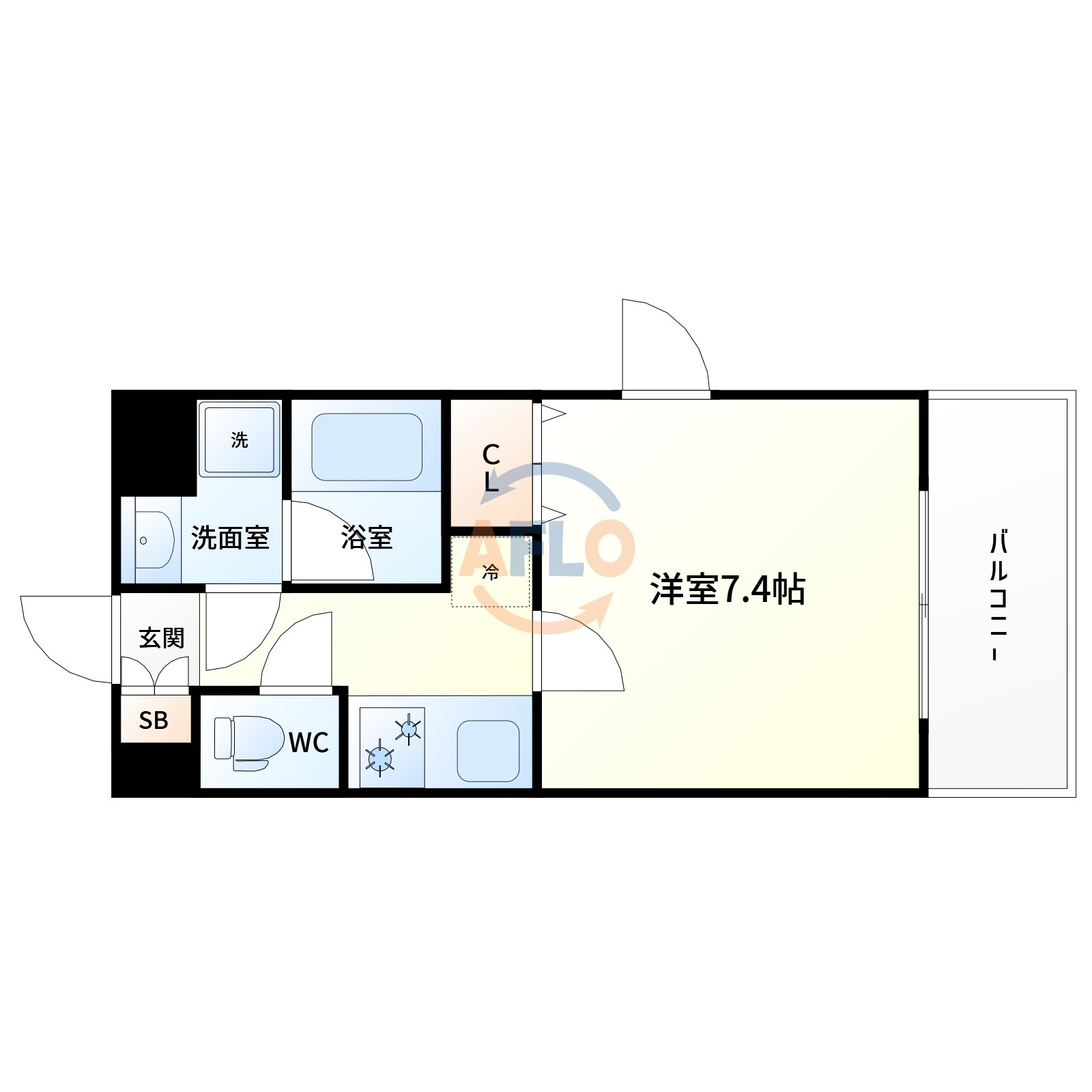 ZOOM江坂公園の間取り|間取り