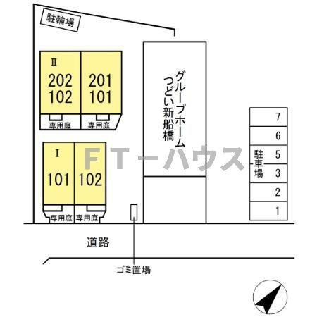ル・ソレイユ　Ⅱの区画図