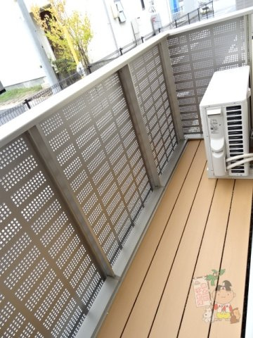 シャインピーチのバルコニー