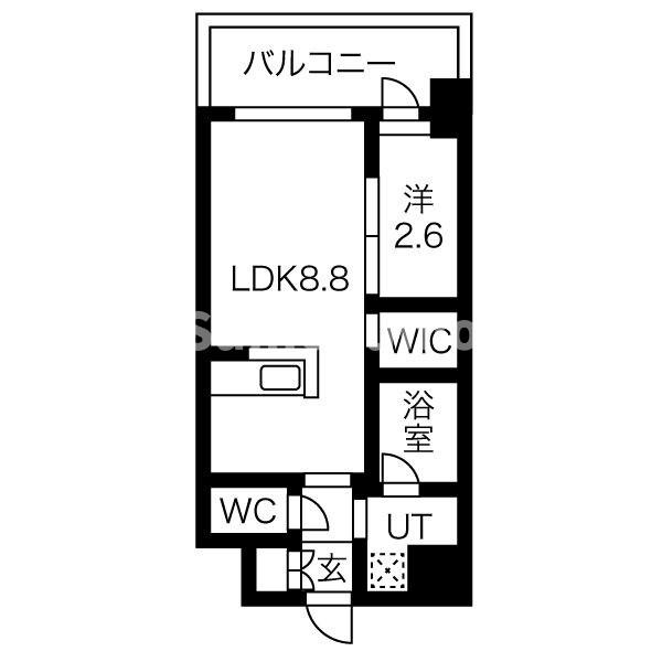 アルティザ博多ベイコートの間取り