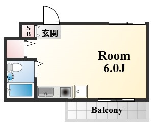 神戸市東灘区本山中町４丁目の賃貸マンションの間取り