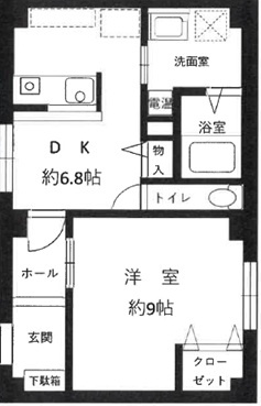神戸市東灘区甲南町４丁目の賃貸マンションの間取り