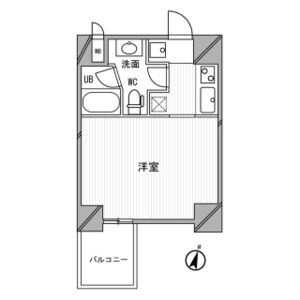 神戸市中央区琴ノ緒町４丁目の賃貸マンションの間取り