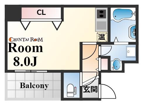 アスヴェル神戸元町Ⅱの間取り