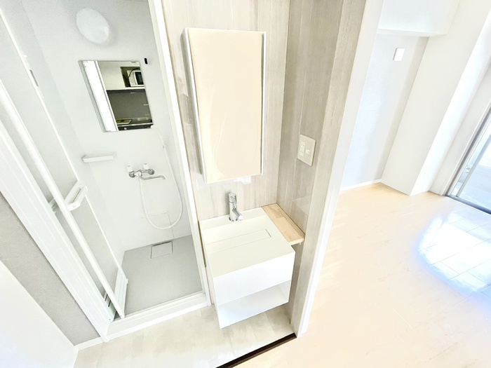 芦屋市宮塚町の賃貸マンションの洗面所