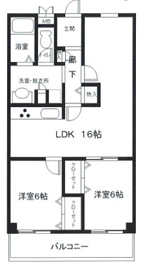 ハイムあじさいの間取り