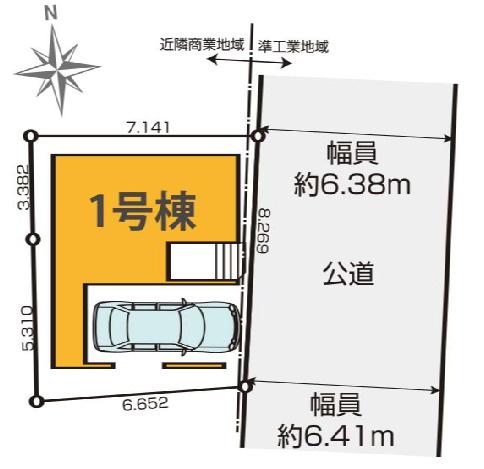 江東区東砂３丁目　新築戸建の区画図
