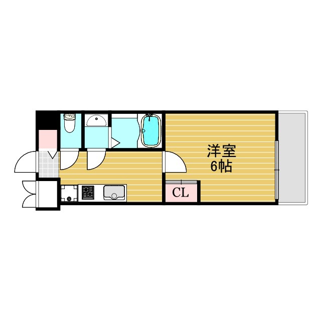 プランドール新北野の間取り
