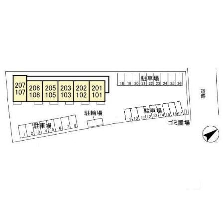 ティールーム　高野の区画図