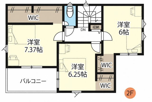 GRAFARE鴻巣市天神2期　3号棟の間取り|2F
