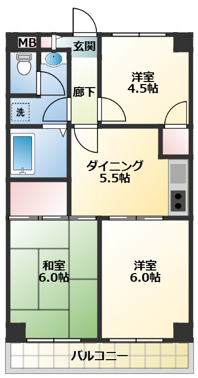 ドンジョン国領の間取り