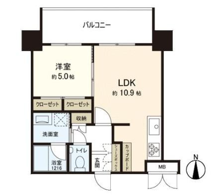 エグゼ博多コンドミニアムの間取り