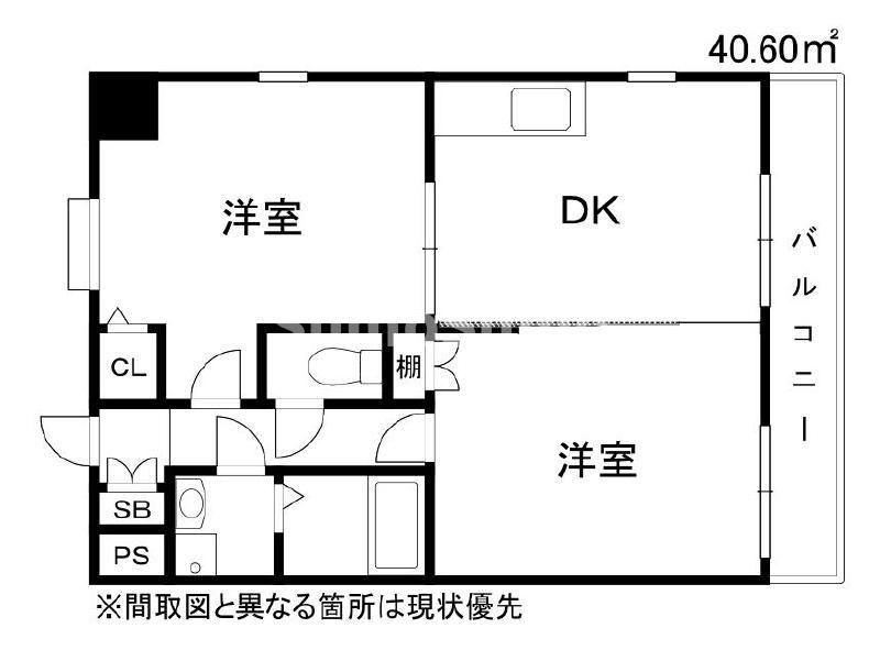 ウイングコートC館の間取り
