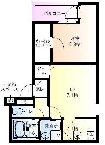 フジパレス尼崎ガーデンⅤ番館の間取り