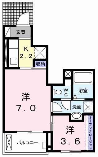 メゾンコリーヌの間取り|間取図