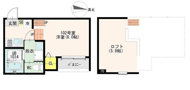 ハーモニーテラス墨江Ⅱの間取り