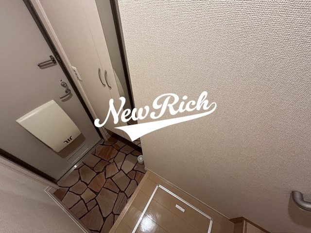 伊勢崎市宮子町のアパートの玄関