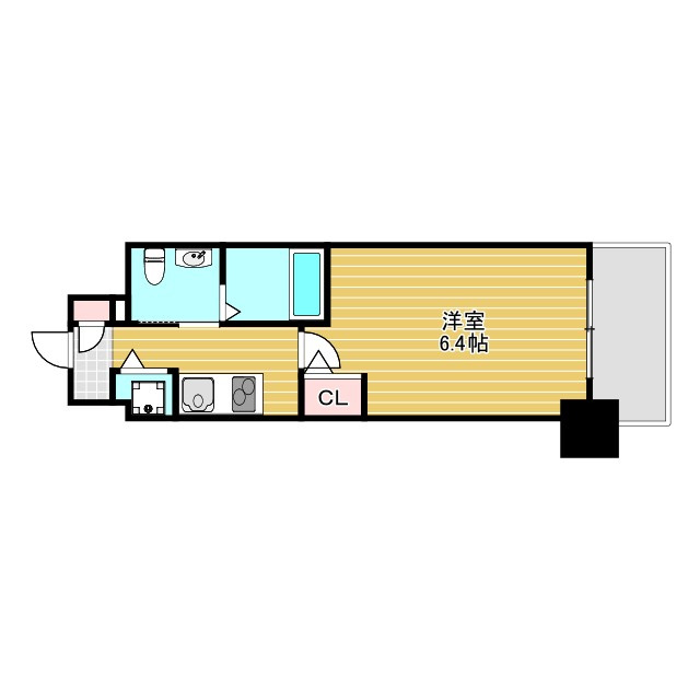 エスリード江坂江の木町の間取り