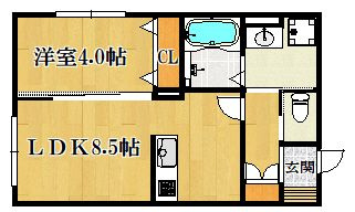 リノアネラ合川の間取り|使い勝手の良い間取りです♪