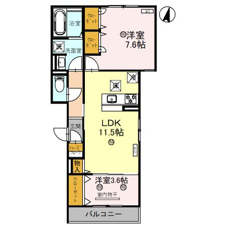 Clashist常磐町の間取り