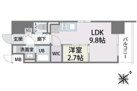 ラクラス博多2の間取り|使いやすい間取りです。