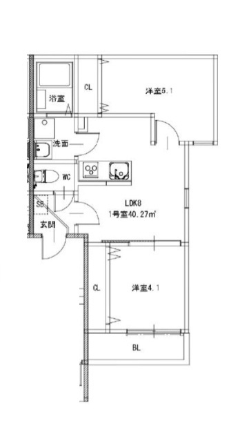 Hale Lea笹原の間取り