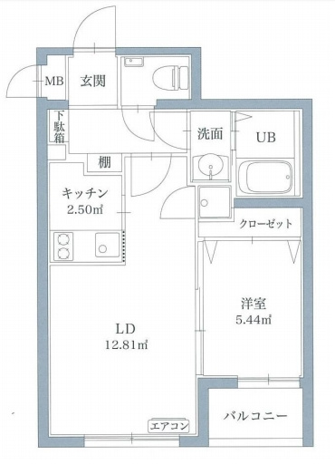 リアンレガーロ博多ステーションの間取り|使いやすい間取りです。