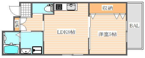 La Luce y.n(ラルーチェワイエヌ)の間取り|使いやすい間取りです。