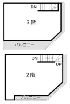 大阪市北区天神橋３丁目の店舗一部の間取り