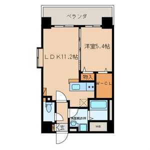 サングランテ博多駅南の間取り|使いやすい間取りです。