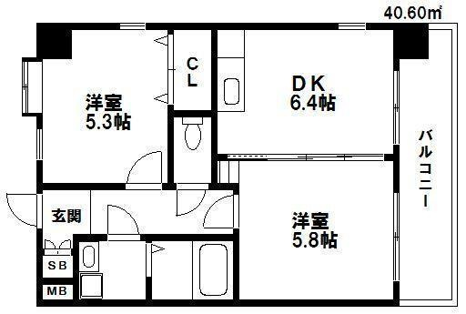ウイングコートＣ館の間取り|使いやすい間取りです。