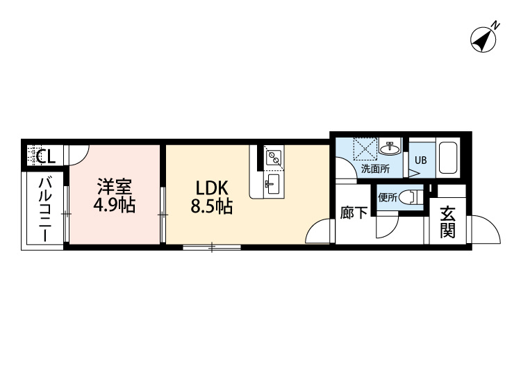 アドバンス光丘の間取り|使いやすい間取りです。