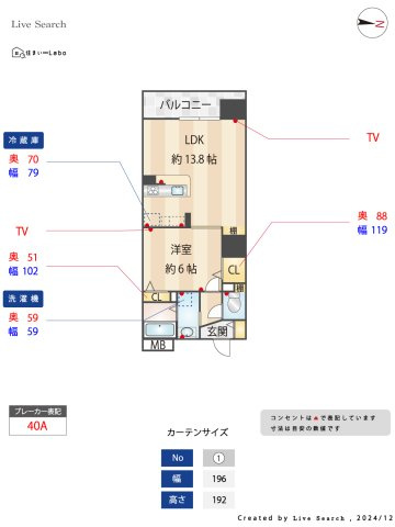 Ｓ－ＦＯＲＴ警固タワーの間取り