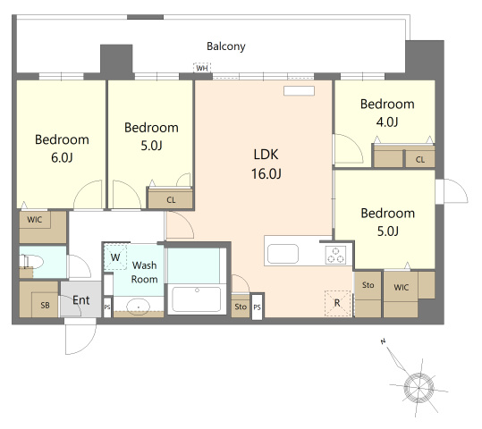 S-RESIDENCE博多駅東awesomeの間取り