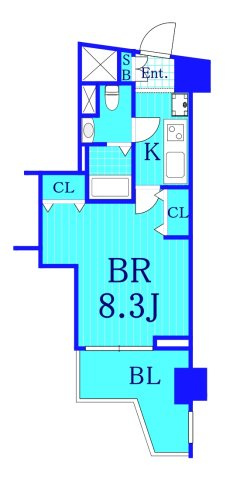 ライジングプレイス桜木町三番館の間取り