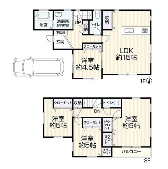 厚木市愛名　中古戸建の間取り|間取図「厚木市愛名　中古戸建」