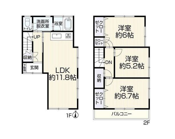 綾瀬市大上9丁目　中古戸建の間取り|間取図「綾瀬市大上9丁目　中古戸建」